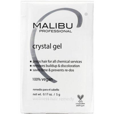 Malibu C Crystal Gel pro odstranění násnosů minerálů ve vlasech sáček 1 x 5 g – Hledejceny.cz