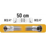 Hadice nerez pro př.vodáren M3/4"xM3/4" 50 cm nerez – Zbozi.Blesk.cz