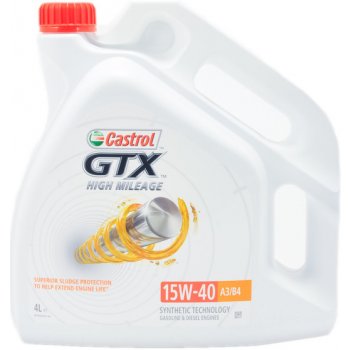 Castrol GTX High Mileage A3/B4 15W-40 4 l