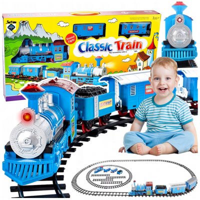 Majlo Toys Dětský vláček se světly a zvuky Classic Train – Zboží Mobilmania