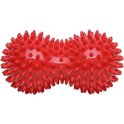 Sundo Masážní míček, Duo ježek, 8 x 15 cm, červený