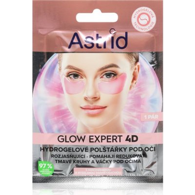 Astrid Glow Expert 4D Hydrogelové polštářky pod oči – Sleviste.cz