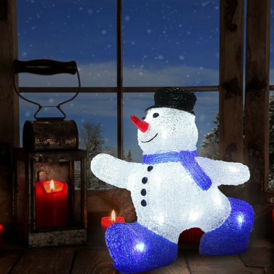Deuba® LED figurka vánočního sněhuláka velikosti M – Hledejceny.cz