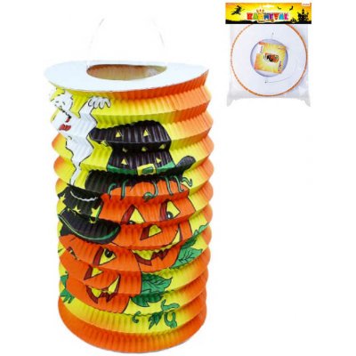 Lampión Halloween veselé dýně 15cm krčený papír na svíčku 192584 – Zboží Mobilmania