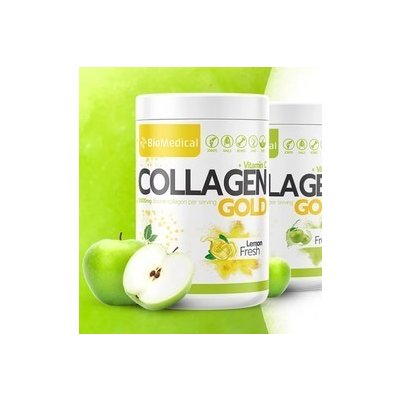 Natural Nutrition Biomedical Collagen Gold Fresh Lemon Hydrolyzovaný kolagen citrón 300 g – Zboží Mobilmania