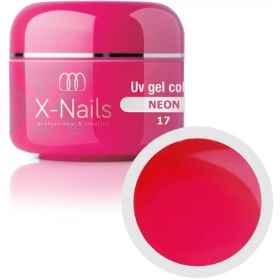 X Nails barevný UV gel Neon Line NEON RUBY PINK 5 ml – Zbozi.Blesk.cz