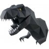 Vystřihovánka a papírový model papírový model 3D dinosaurus černý