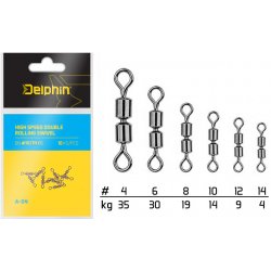 Delphin Hi speed double rolling swivel A-04 BN vel.14