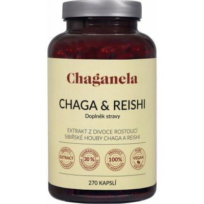 Chaganela Extrakt čagy s reishi 270 kapslí – Hledejceny.cz