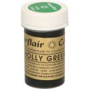 Sugarflair Gelová barva Holly Green 25 g