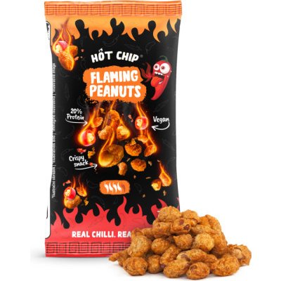 Hot Chip Hot Chip Flaming Arašídy v těstíčku 70 g – Sleviste.cz