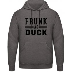 AWDis Hoodie Mikina Opilý jako kačka Uhlíková