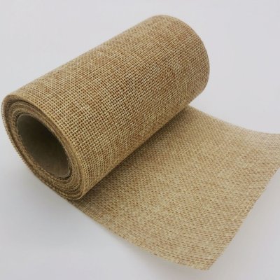 Jutová stuha hladká 12/4,5 - přírodní - ST3082 – Sleviste.cz