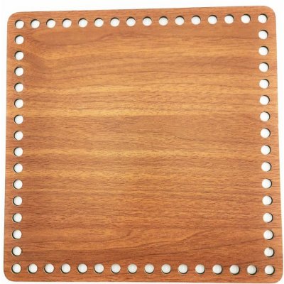 Juskuv Dřevěné víko dno čtverec hnědá 24,5 cm x 24,5 cm