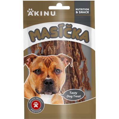 Akinu MASÍČKA Hovězí stripsy pamlsek pro psy 75 g – Sleviste.cz
