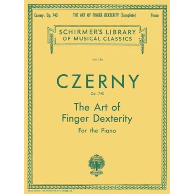 CZERNY. Op.740 THE ART OF FINGER DEXTERITY Umění pohotovosti prstů klavír – Zbozi.Blesk.cz