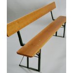 HTI Lavice s opěrkou k pivnímu setu 220 x 27 cm - Kiefer – Sleviste.cz