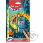 Maped Pastelky Jumbo Jungle Fever trojhranné 863700 12 ks – Zboží Živě