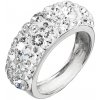 Prsteny Evolution Group CZ Stříbrný prsten s krystaly Swarovski bílý 35031.1