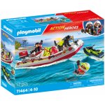 PLAYMOBIL 71464 Hasičský člun s vodním skútrem – Zbozi.Blesk.cz