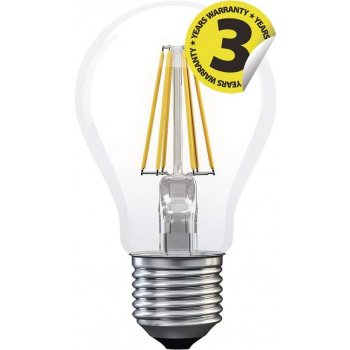 Emos LED žárovka Filament A60 A++ 6W E27 neutrální bílá