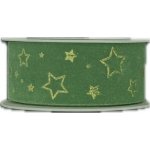 Vánoční stuha sametová VELUTTO STARS zelená 25mm x 2m (9,-Kč/m) – Zbozi.Blesk.cz