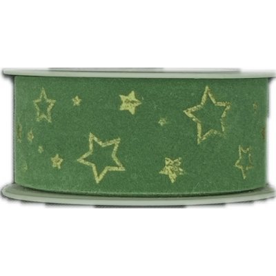 Vánoční stuha sametová VELUTTO STARS zelená 25mm x 2m (9,-Kč/m) – Zbozi.Blesk.cz