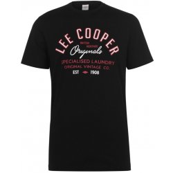 Lee Cooper Cooper Logo tričko Černá