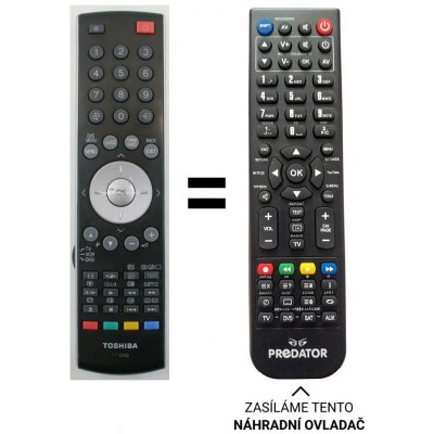 Dálkový ovladač Predátor Toshiba 42A3030 37A3030D 32YT56B 32A3030D – Zboží Živě