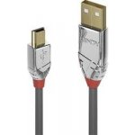 Lindy 36634 USB 2.0 A/Mini-B, 5m, šedý – Zboží Mobilmania