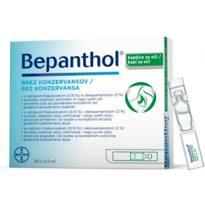 Bayer Oční kapky Bepanthol 20 x 0,5 ml