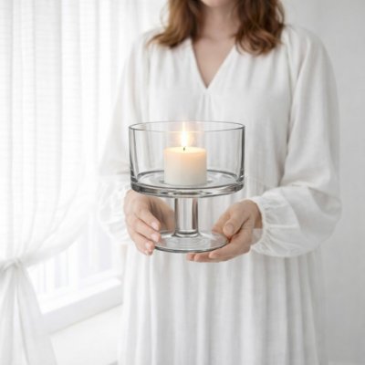 Wikholm Form Skleněná mísa/svícen na noze Laila klasická – Zboží Dáma