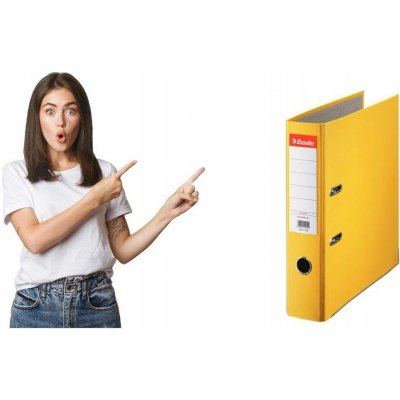 Esselte Economy pákový pořadač A4 7,5 cm žlutý – Zboží Živě