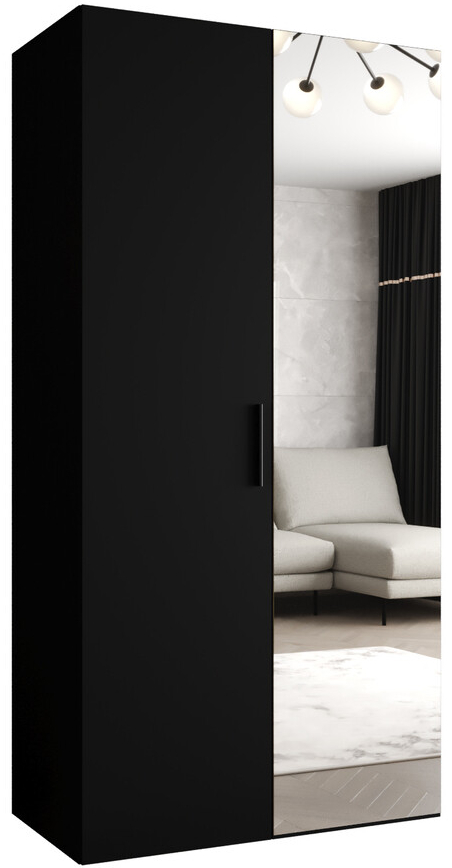 Abiks Meble Bari 2 100 cm Černý Mat
