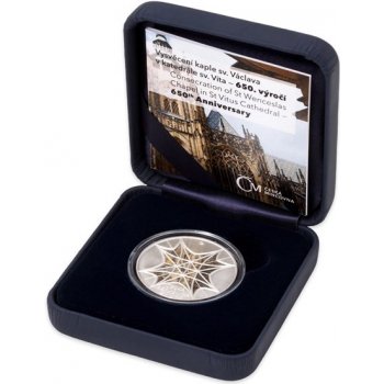 Česká mincovna stříbrná mince Vysvěcení kaple sv. Václava v katedrále sv. Víta proof 13 g