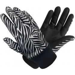 Surprize Polar Stretch Winter Womens Golf Glove pár černá/zebra M