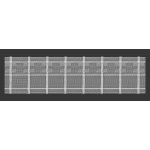 MAGAM Záclonová řasící páska, stuha 2.75.150.2, tužkové sklady, řasení 1:1,5, transparentní, bílý oplet, šířka 7,5cm (v metráži) – Zboží Dáma