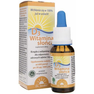 Dr. Jacob's Vitamin D3 800 IU kapky 20 ml – Hledejceny.cz