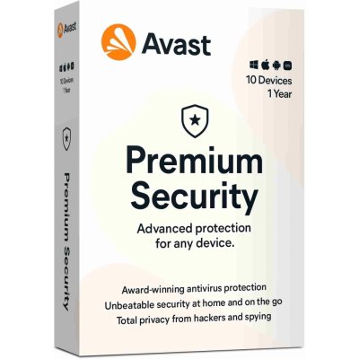 Avast Premium Security Multi-Device 1 lic. 1 rok 10 lic. (prd.10.12m) – Hledejceny.cz