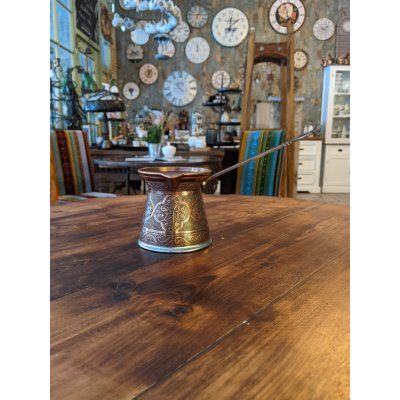 SHI SHAKTI Enterprises Měděná džezva na tureckou kávu Osmania 250 ml – Zboží Dáma