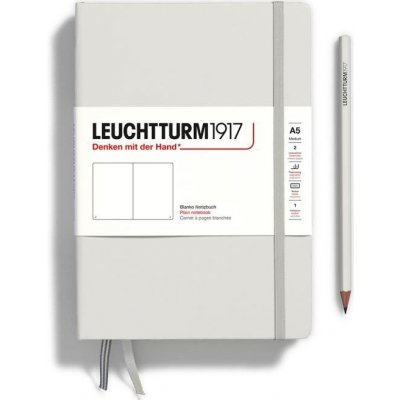 Leuchtturm1917 Zápisník Light Grey Medium A5 čistý – Zboží Živě
