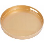 Podstavec na svíčky/ Podnos zlatý 33 cm – Zboží Dáma