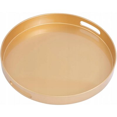 Podstavec na svíčky/ Podnos zlatý 33 cm – Zboží Dáma