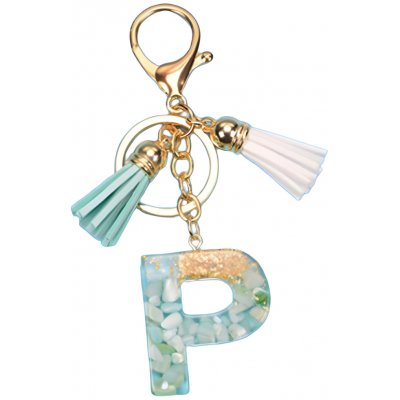 Přívěsek na klíče a kabelku Letter Písmeno P
