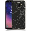 Pouzdro a kryt na mobilní telefon Samsung Pouzdro ACOVER Samsung Galaxy A6 A600F s motivem Line Flower I