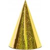 Párty klobouček PartyDeco Párty kloboučky - holografické zlaté 6ks