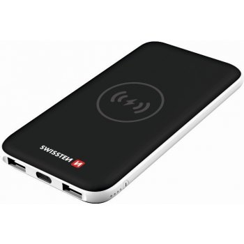 Swissten WIRELESS SLIM POWER BANK 8000 mAh USB-C INPUT