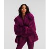Dámský kabát Karl Lagerfeld 236W1508 fialový