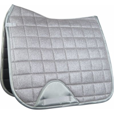 HKM Dečka podsedlová Glitter Mesh Style light grey