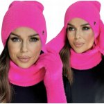 Fashionweek Dámský set čepice nákrčník a rukavice Teplý komplet S2911 Růžový neon – Hledejceny.cz